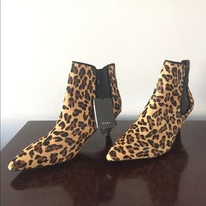 Leopard kitten boots